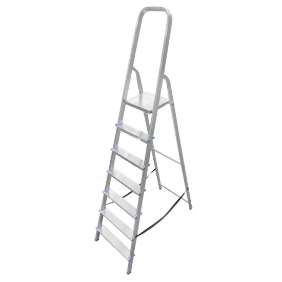 Стремянка односекционная LADDERBEL 7 ступеней алюминиевая