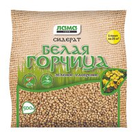 Семена сидератов Лама Торф горчица белая 1кг