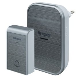 Звонок беспроводной NAVIGATOR IP20/IP44  230В/1x23А серебро