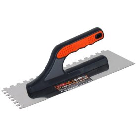 Гладилка DECOR нержавеющая сталь 280х130мм зуб 8х8мм, арт.680-008