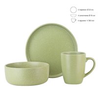 Набор столовый NOUVELLE HOME Grow Green 4/12 керамика