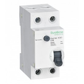 Выключатель дифференциального тока SE CITY9 (АВДТ) 1P+N 16А 30мА тип АС С 4,5кА