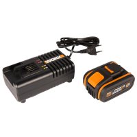 Комплект АКБ 4Ач + ЗУ WORX WA3604 20В Li-Ion