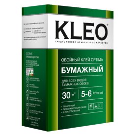Клей обойный KLEO OPTIMA бумажный 160г, арт.011 OPTIMA 7-9