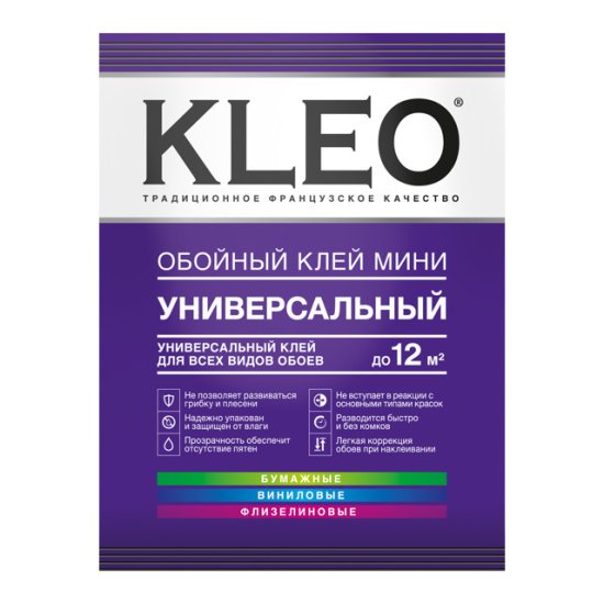 Клей обойный KLEO МИНИ универсальный 65г, арт.К1-О-1111