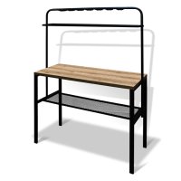 Стол мини-кухня 1200х500х1710/890мм дуб делано металл/ЛДСП