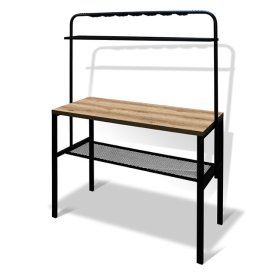 Стол мини-кухня 1200х500х1710/890мм дуб делано металл/ЛДСП
