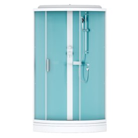 Кабина душевая AM.PM X-Joy 90x90х205см 1/4 круга стекло прозрачное низкий поддон
