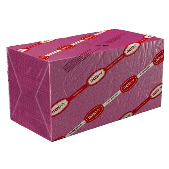 Салфетки ROSHY Бордо 1-слойные 24х24см 400шт