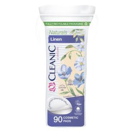 Диски ватные CLEANIC Naturals Linen 90шт овальные
