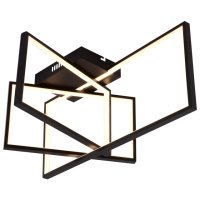 Люстра потолочная светодиодная RIVOLI Melinda 112Вт 8400Лм LED п/у черная