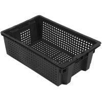 Ящик универсальный RAINBERG 60х40х20см 40л черный пластик