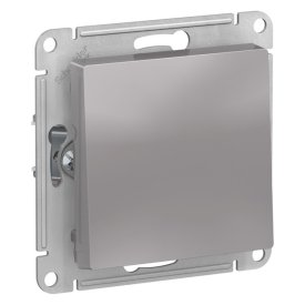 Выключатель 1-клавишный SYSTEME ELECTRIC Atlas Design алюминий