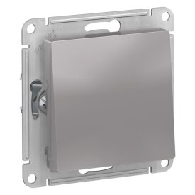 Переключатель 1-клавишный SYSTEME ELECTRIC Atlas Design алюминий