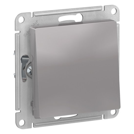 Переключатель 1-клавишный SYSTEME ELECTRIC Atlas Design алюминий