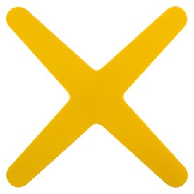 Бумеранг четырехлопастной ECOS Моно 29,5х29,5см в асс-те пластик