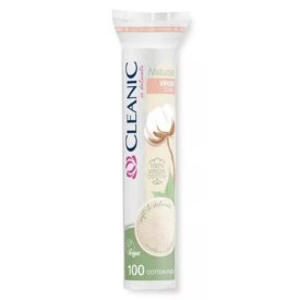 Диски ватные CLEANIC Naturals Virgin Cotton 100шт круглые