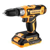 Дрель-шуруповерт DEKO DKCD20V 20В Li-Ion 2х3,0Ач + набор 63 предмета