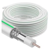 Кабель коаксиальный SAT-703 DORI 5м CCS белый