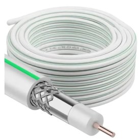 Кабель коаксиальный SAT-703 DORI 5м CCS белый