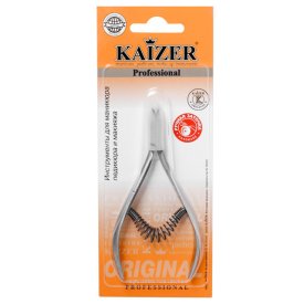 Кусачки маникюрные KAIZER спиральная пружина ручная алмазная заточка