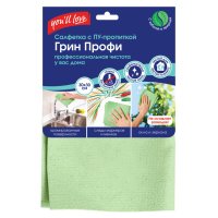Салфетка YOU'LL LOVE Грин Профи 30х30см микроволокно с ПУ пропиткой