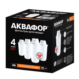 Комплект сменных модулей для фильтров-кувшинов АКВАФОР А6 4шт.