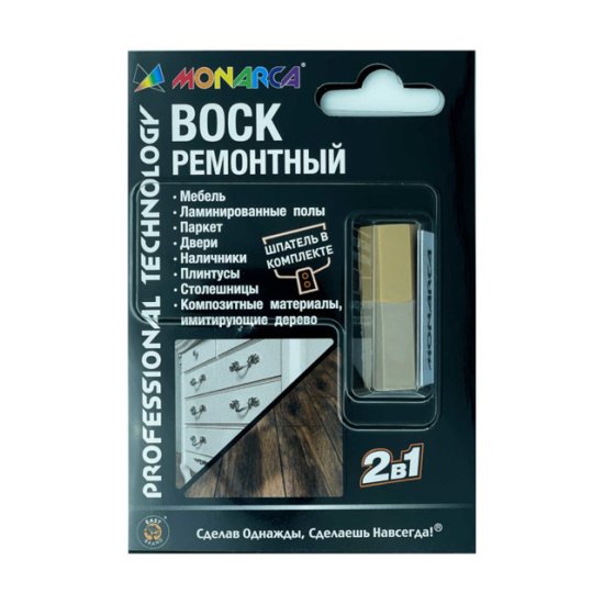 Воск ремонтный MONARCA 2в1 орех лесной/дуб пьемонт 7,5г, арт.M07-1/2