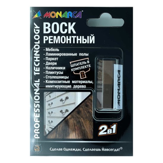 Воск ремонтный MONARCA 2в1 дуб романский/темный вяз 7,5г, арт.M11-1/2