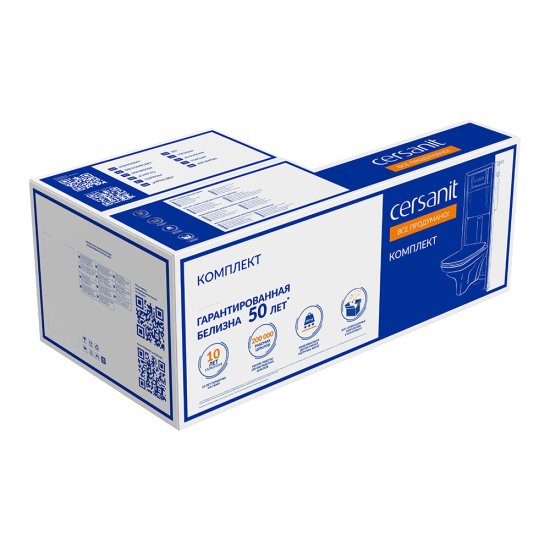 Комплект инсталляции Cersanit Link Pro с унитазом City с кнопкой Estetica хром и сиденьем дюропласт микролифт быстросъем (64121)