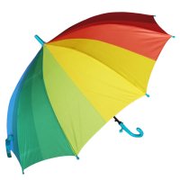 Зонт детский полуавтомат 50см фотопондж  радуга