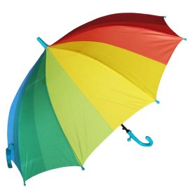 Зонт детский полуавтомат 50см фотопондж  радуга