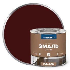 Эмаль алкидная ПФ-266 PROREMONTT красно-коричневая 1,9кг, арт.0006705