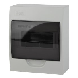 Щит распределительный навесной ЭРА на 8 модулей IP41 дверь прозрачная