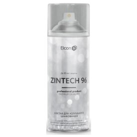 Грунт аэрозольный ELCON Zintech 96% цинконаполненный 520мл, арт.00-00004044