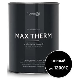 Эмаль термостойкая ELCON для печей 0,8кг чёрная, арт.00-00004050