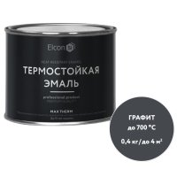 Эмаль термостойкая ELCON для печей 400г графитовая, арт.00-00002910