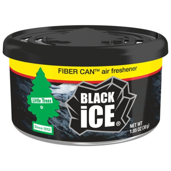Ароматизатор LITTLE TREES FIBER CAN Black Ice