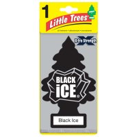 Ароматизатор LITTLE TREES Большая ёлочка Black Ice