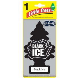 Ароматизатор LITTLE TREES Большая ёлочка Black Ice