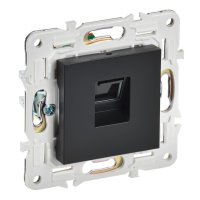 Розетка компьютерная RJ45 кат.5E IEK Skandy черный