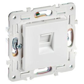 Розетка компьютерная RJ45 кат.5E IEK Skandy арктический белый
