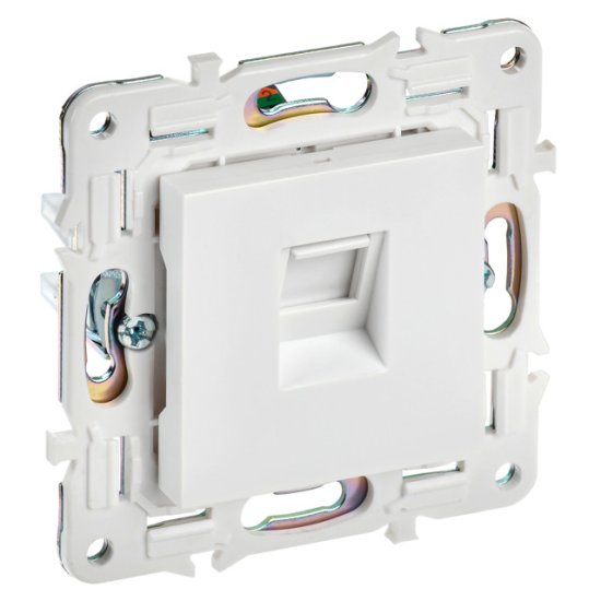 Розетка компьютерная RJ45 кат.5E IEK Skandy арктический белый