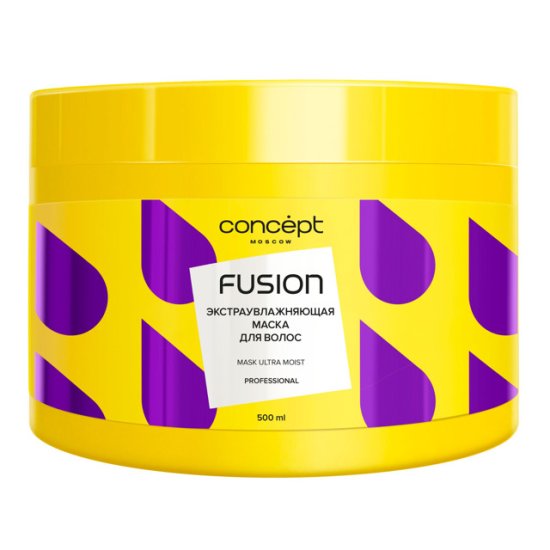 Маска для волос CONCEPT Fusion Ultra Moist экстраувлажняющая 500мл
