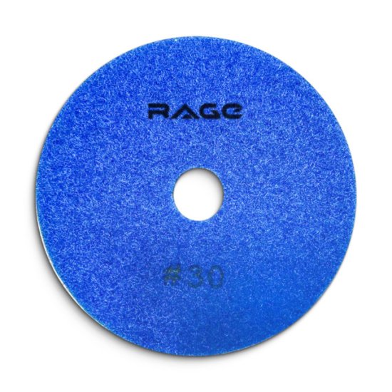 Круг шлифовальный алмазный гибкий АГШК RAGE by VIRA Р30 100мм мокрое шлифование