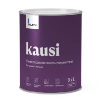 Эмаль универсальная TALATU Kausi база А белая 0,9л полуматовая, арт.S1210001001