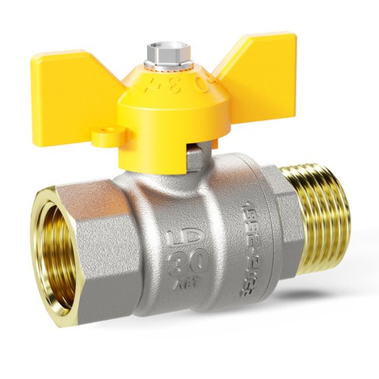 Кран шаровой газовый LD 3/4