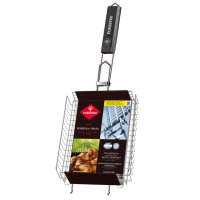 Решетка гриль FORESTER 26х20см объемная сталь/дерево