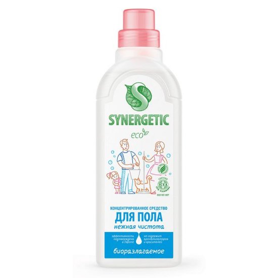 Средство для пола SYNERGETIC Нежная чистота 750мл