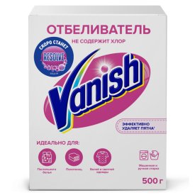 Пятновыводитель-отбеливатель VANISH порошок без хлора 500г